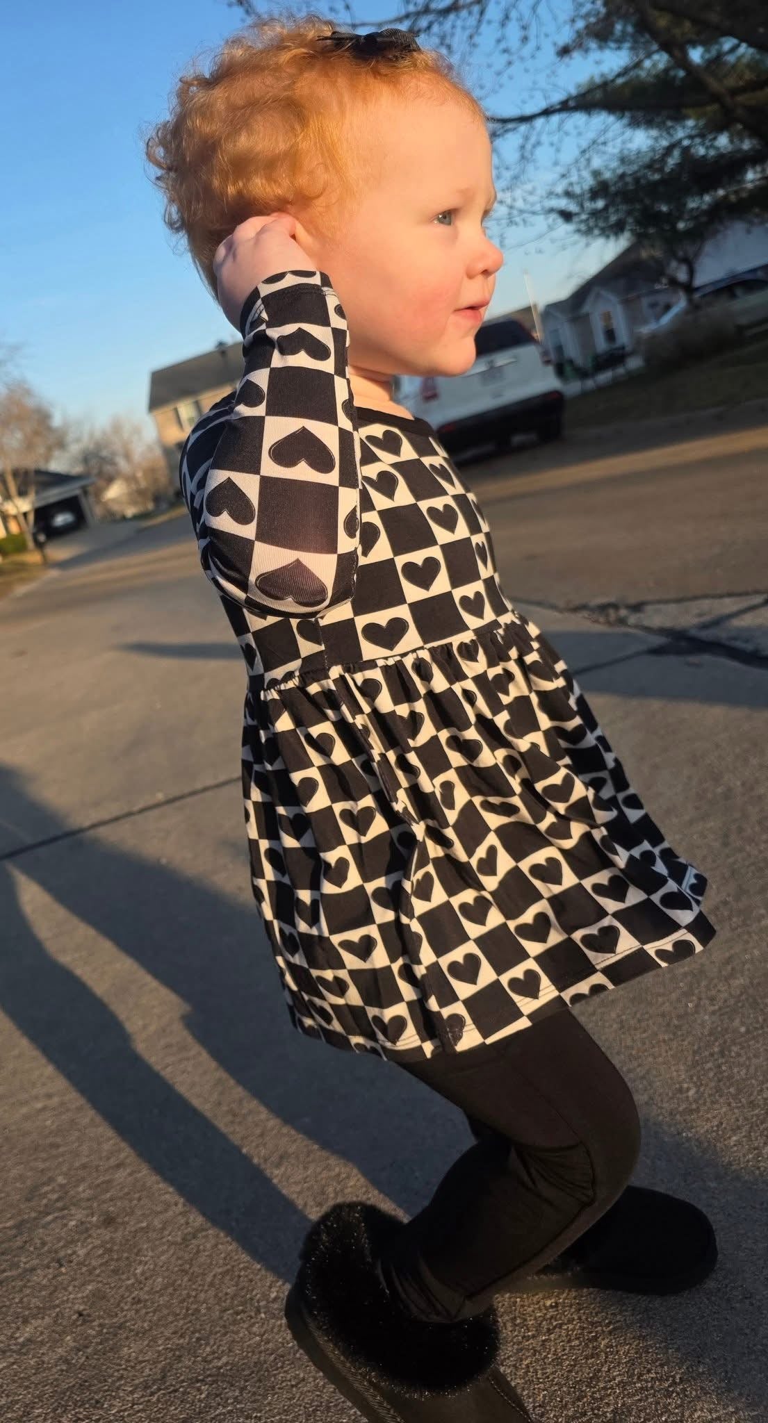 Rebel Hearts Peplum+Leggings