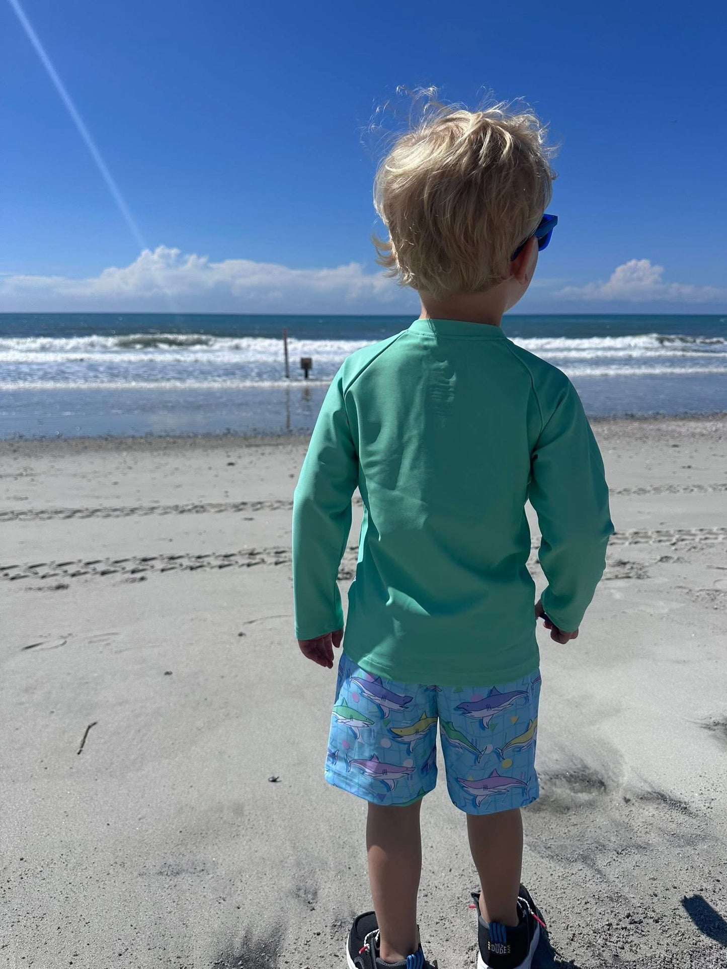 Retro Reef Trunks+Rash Guard