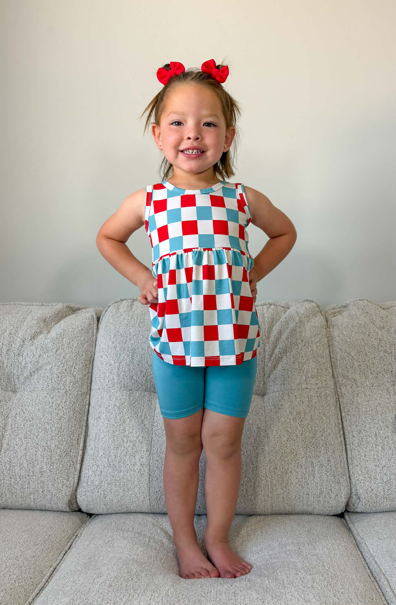 1776 Tank Peplum+Solid Bikers
