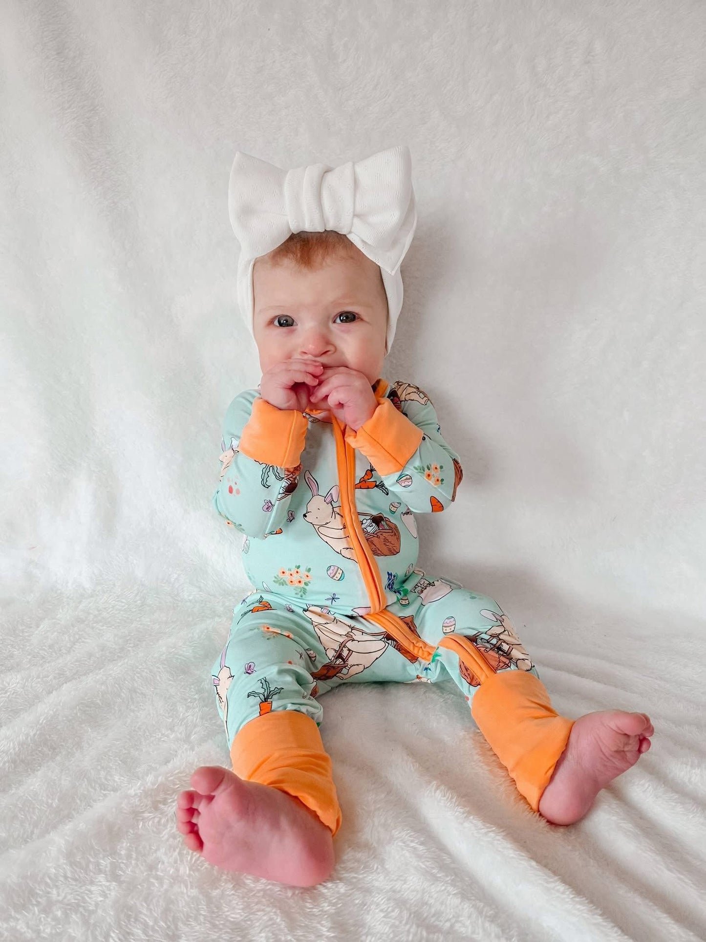 Hunny Bunny Zippered Romper