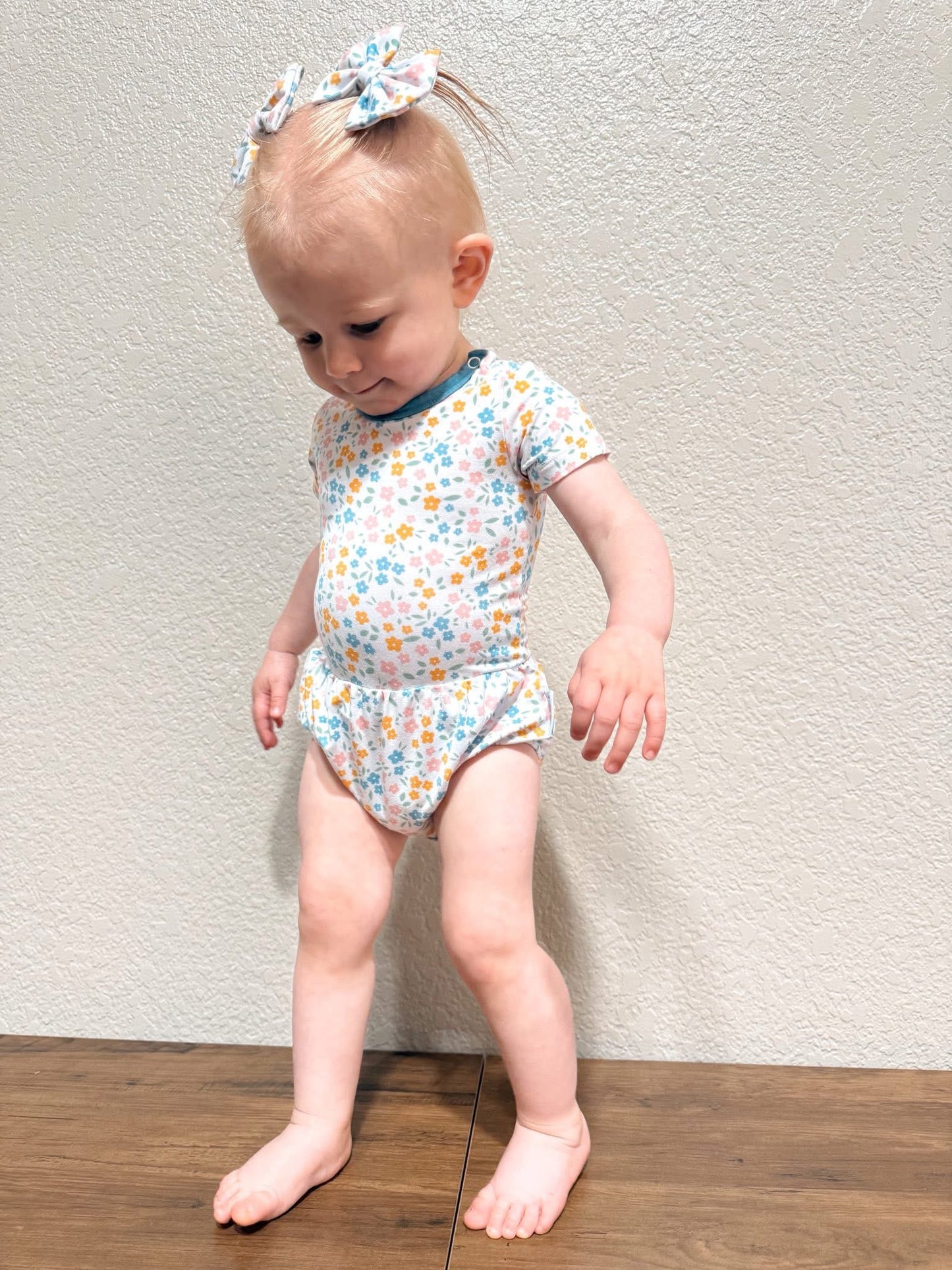 Floral Haze Bubble Romper