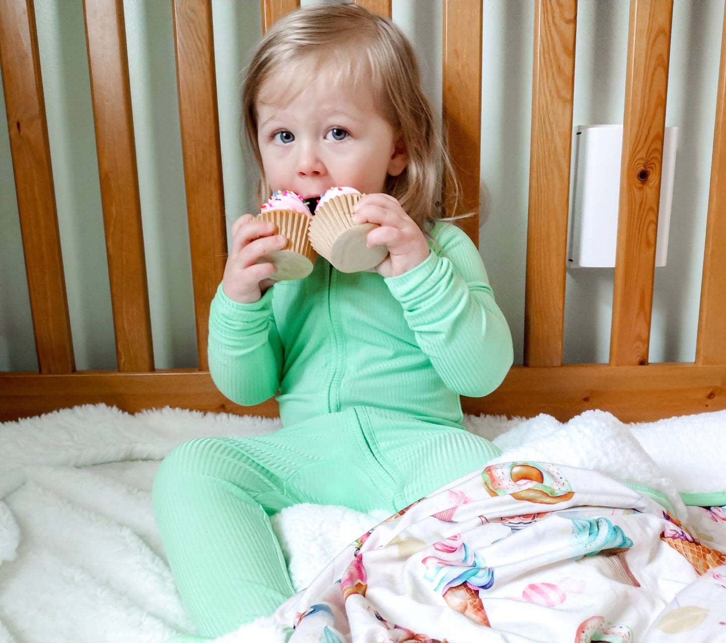 Mint Daydream Ribbed Zippered Romper