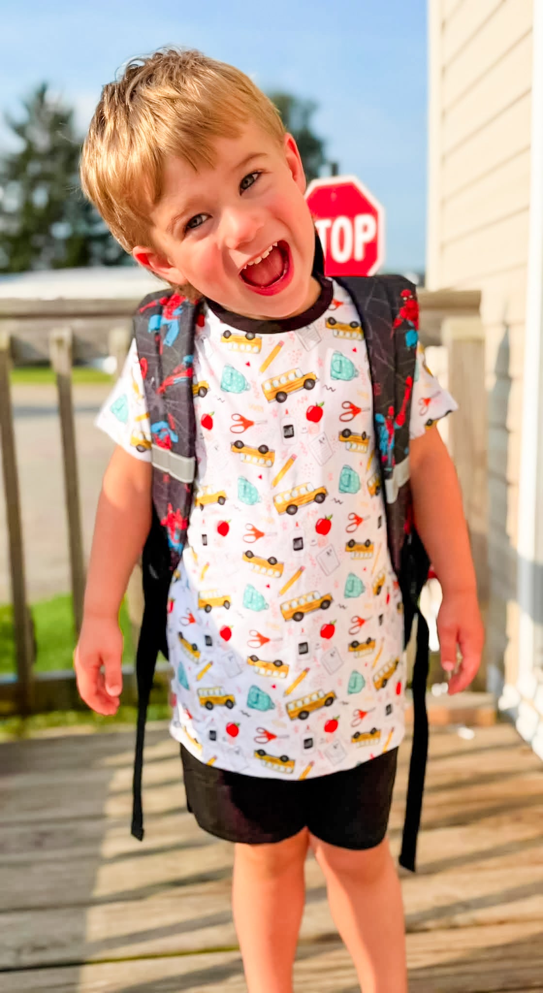 Pencil Pals Tee+Solid Shorts