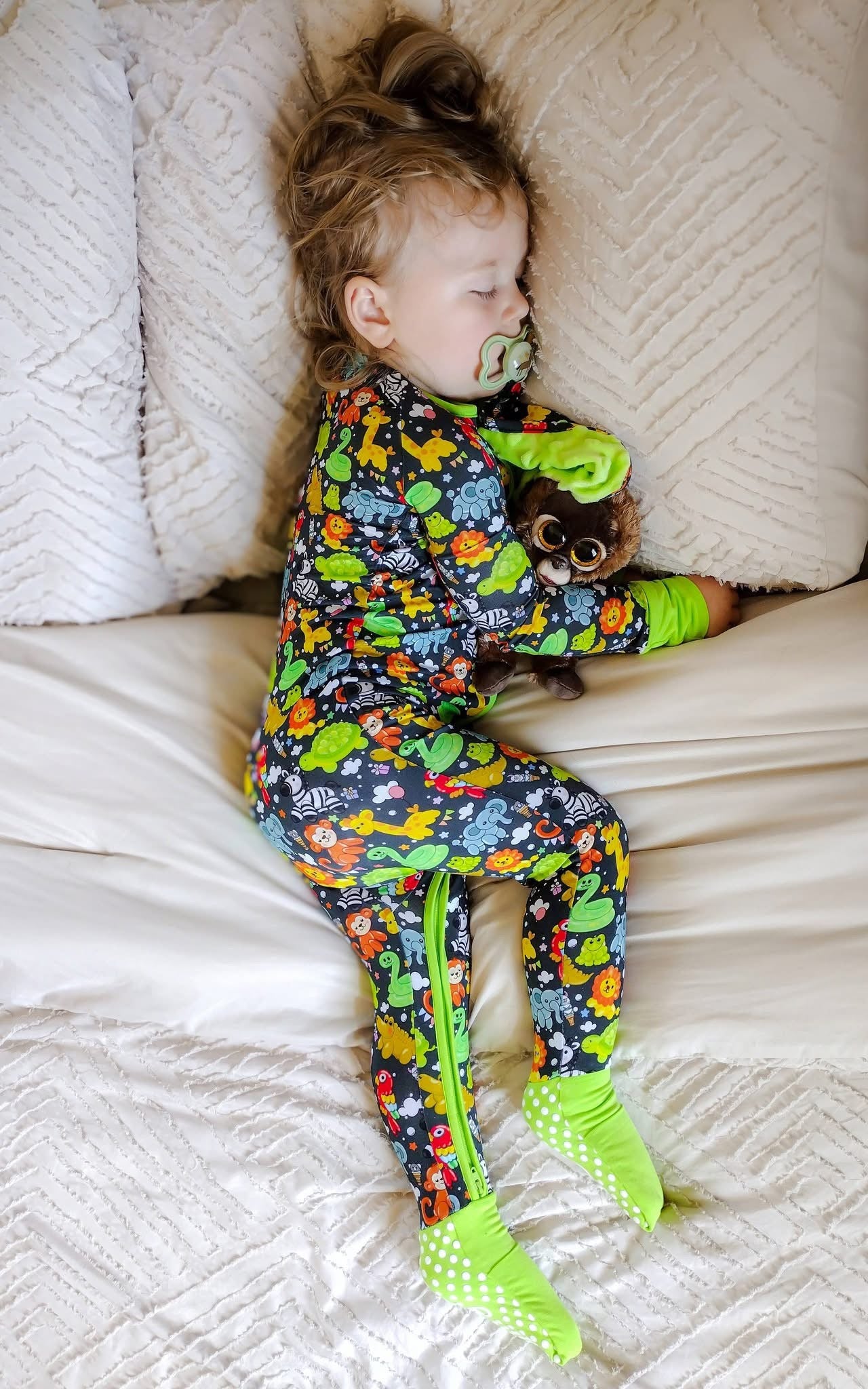 Safari Party Zippered Romper