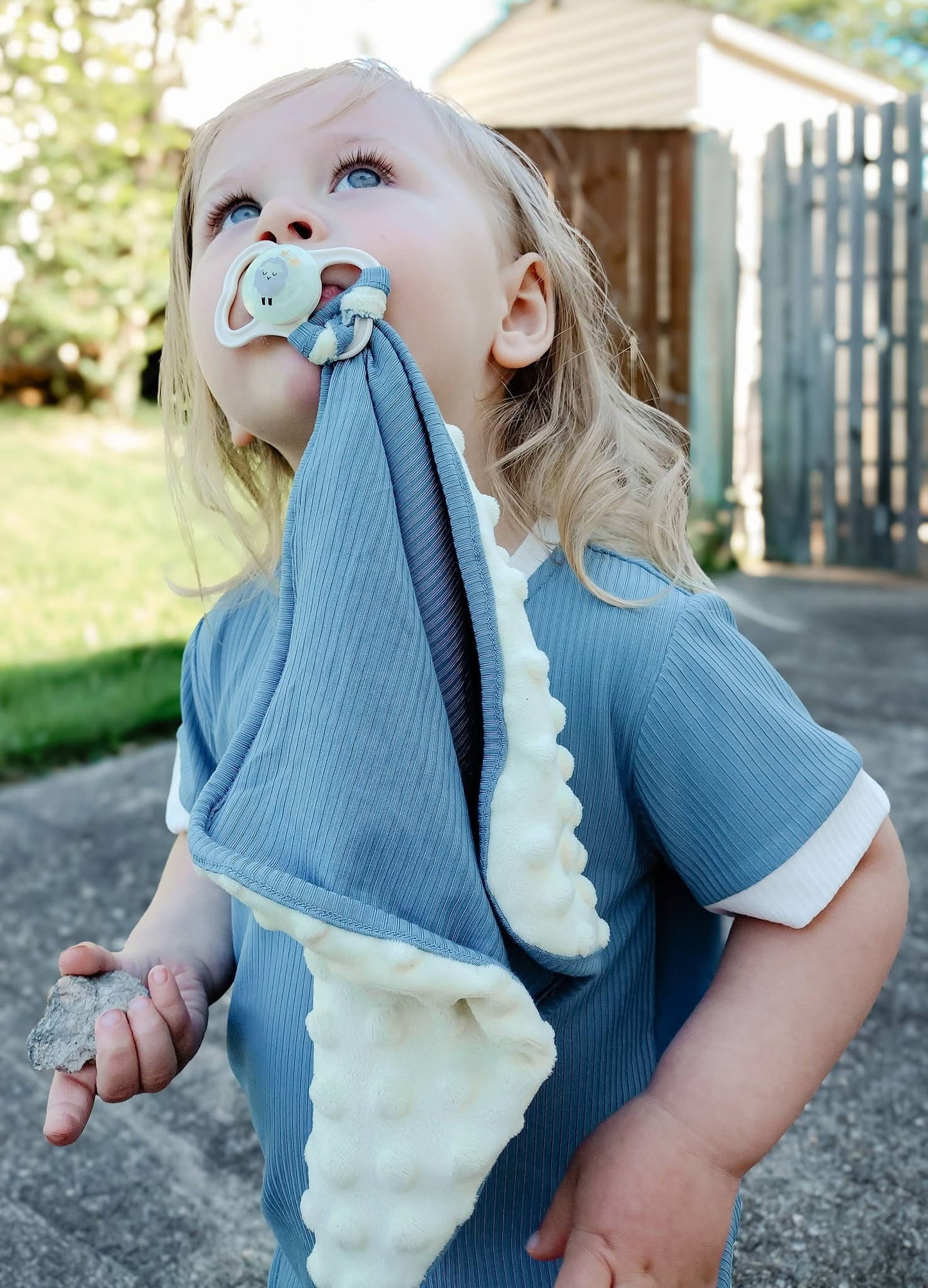 Moonlit Tide Ribbed Paci Lovey