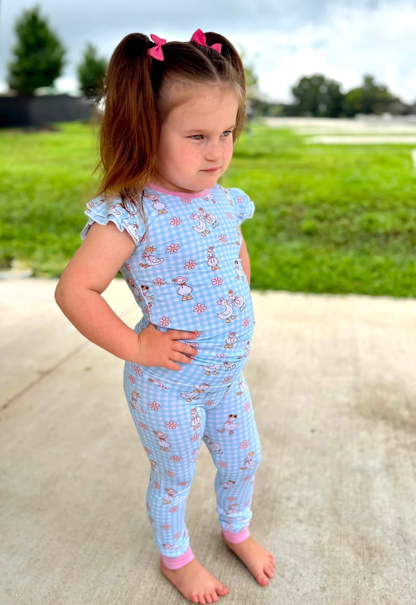 Boots&Blooms Flutter Sleeve Two Piece PJs