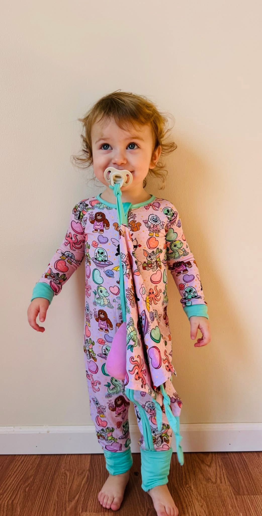 Cryptid Crush Zippered Romper