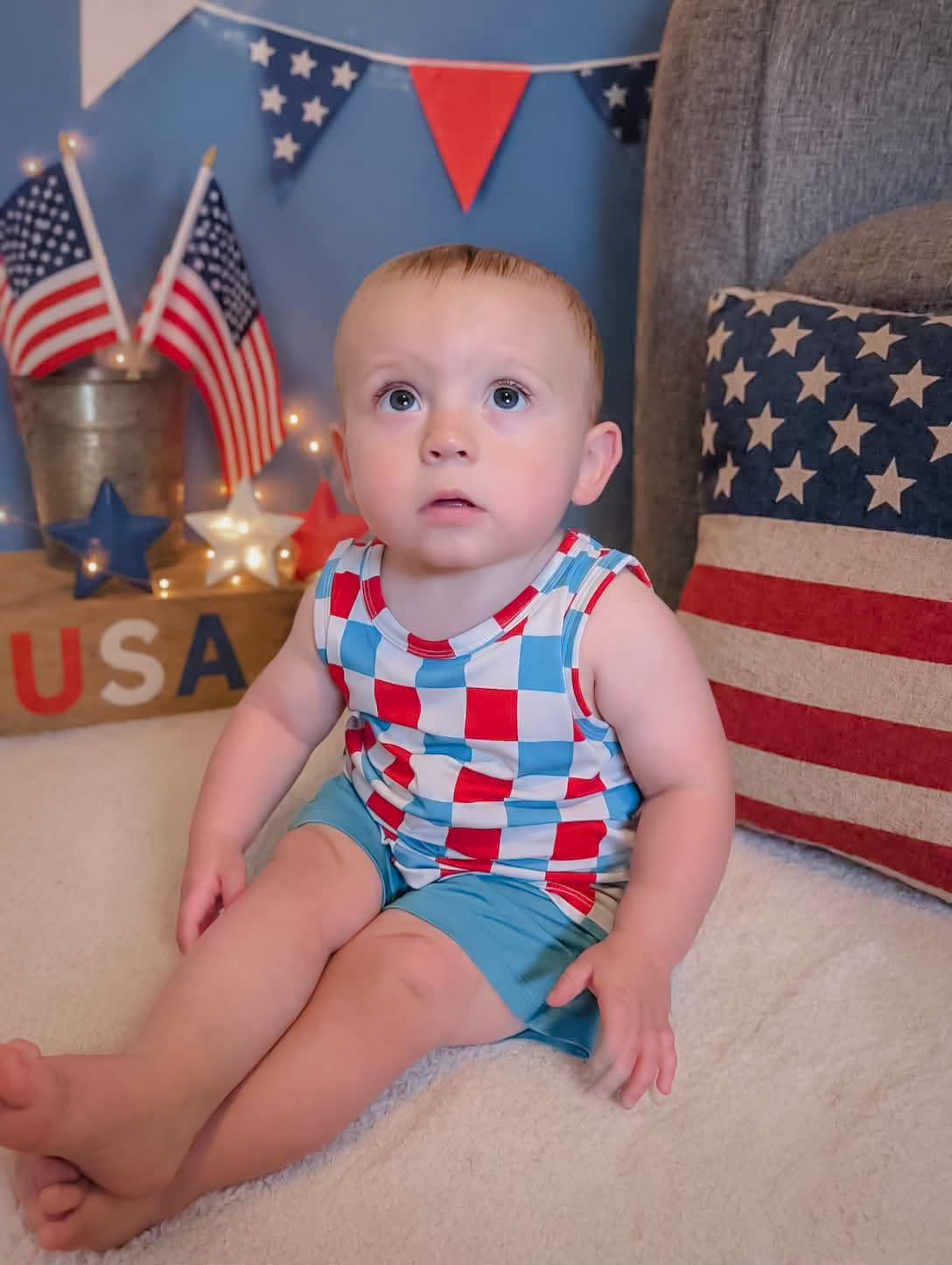 1776 Tank+Solid Shorts