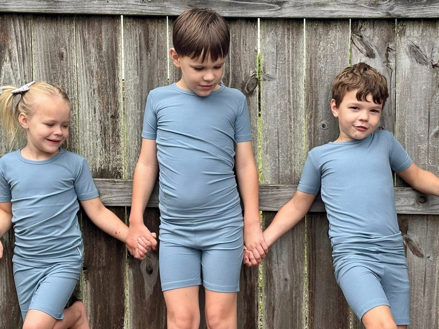 Moonlit Tide Ribbed Two Piece PJs