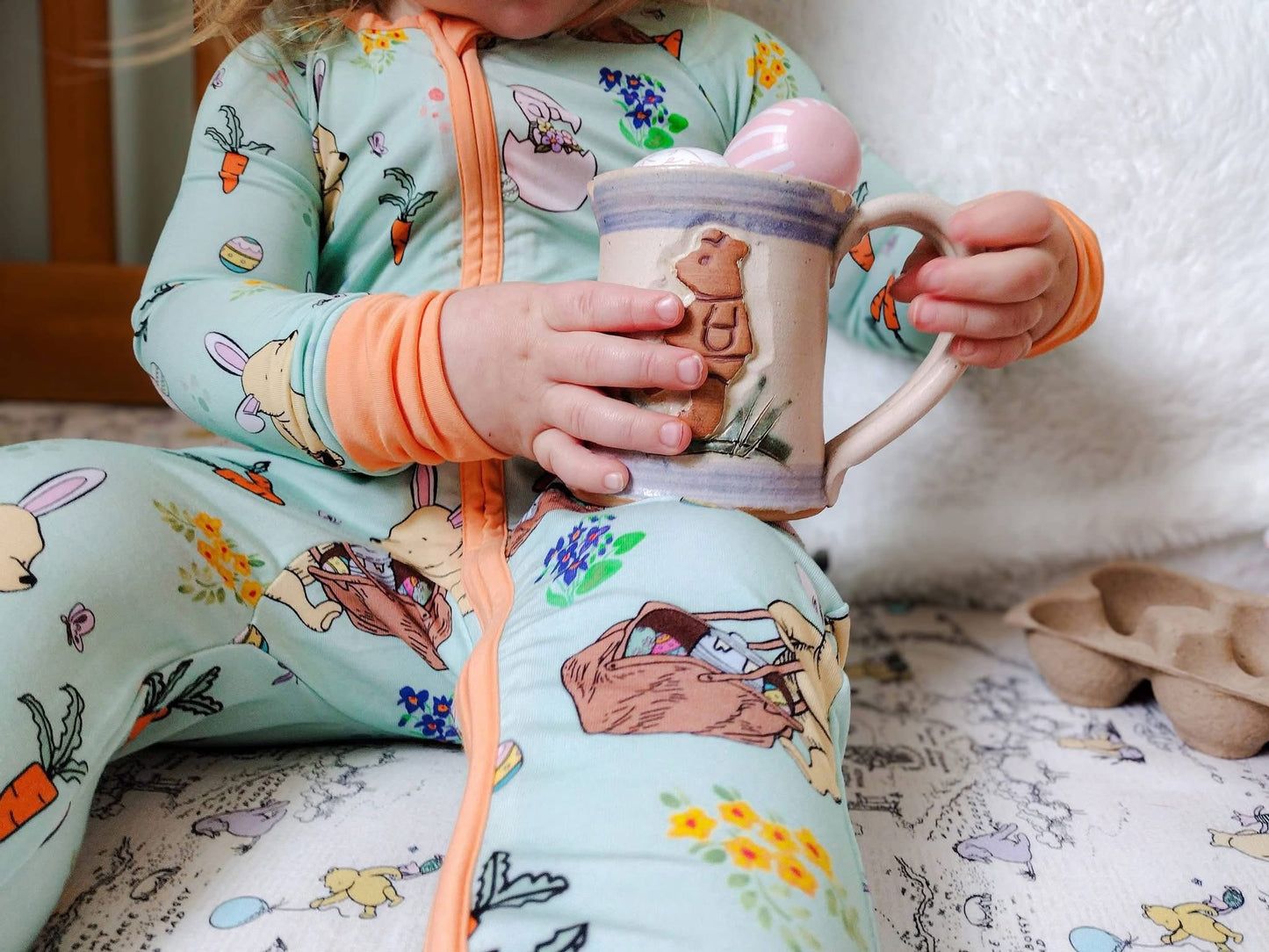 Hunny Bunny Zippered Romper