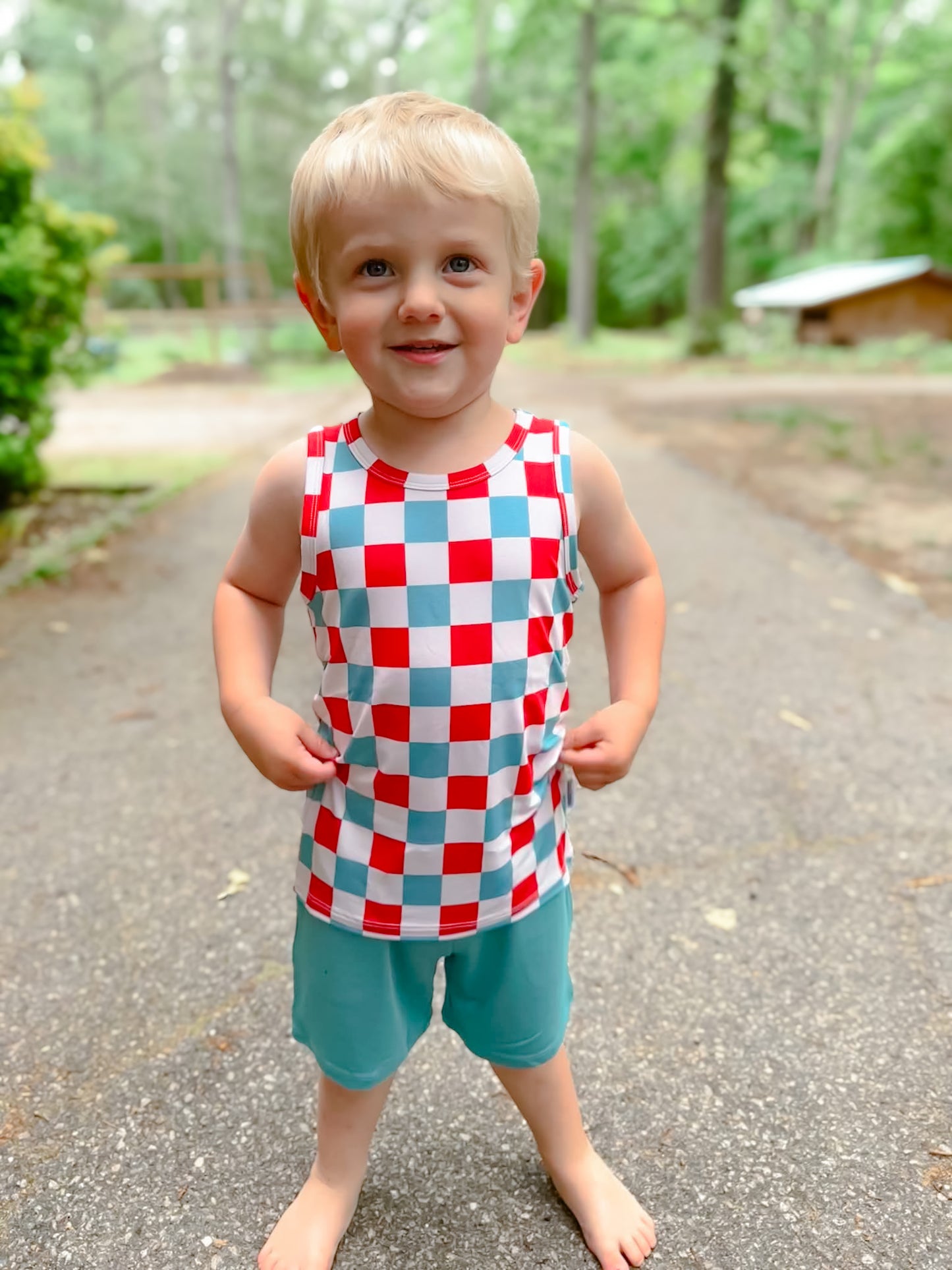 1776 Tank+Solid Shorts