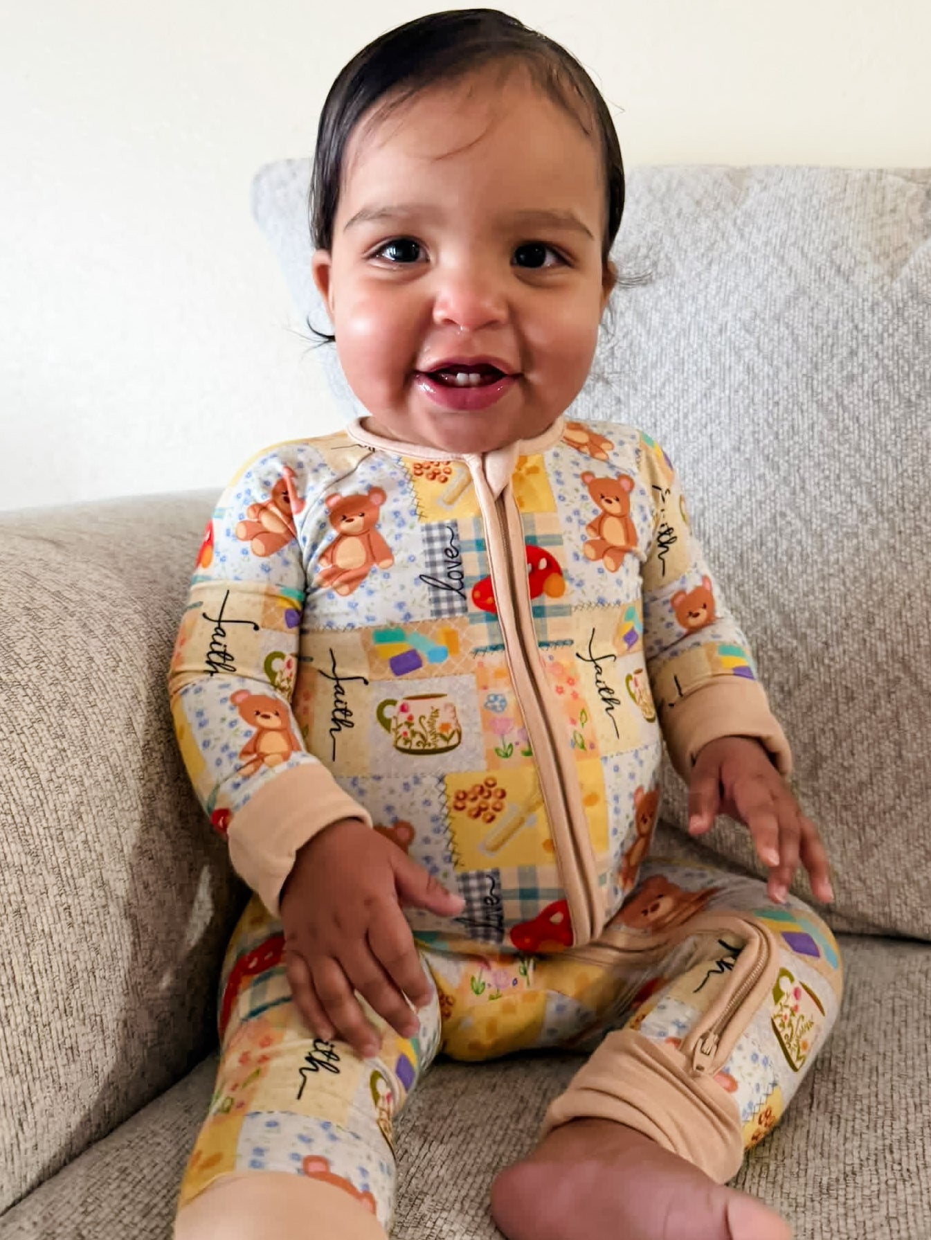 String Cheese Zippered Romper