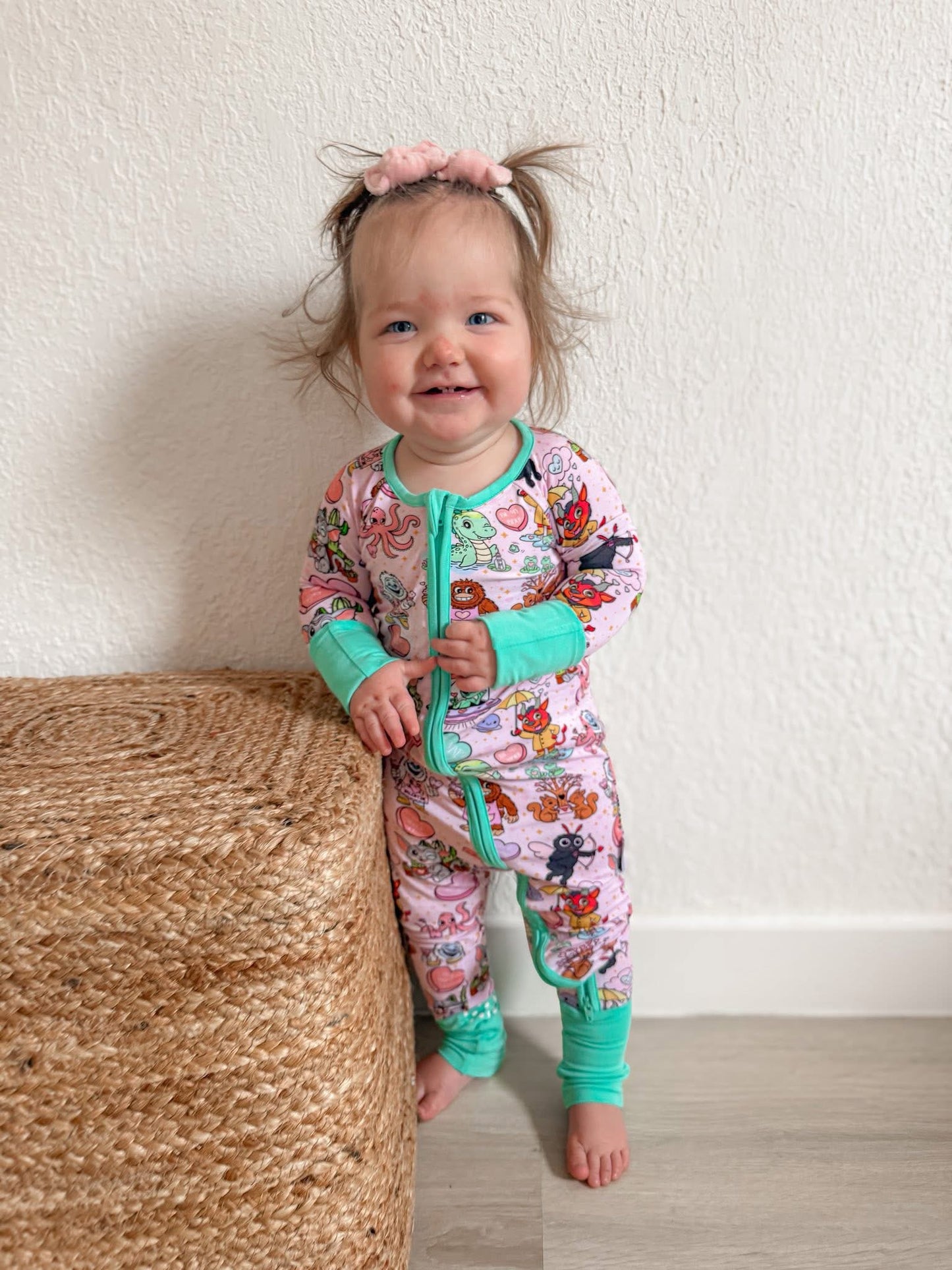 Cryptid Crush Zippered Romper