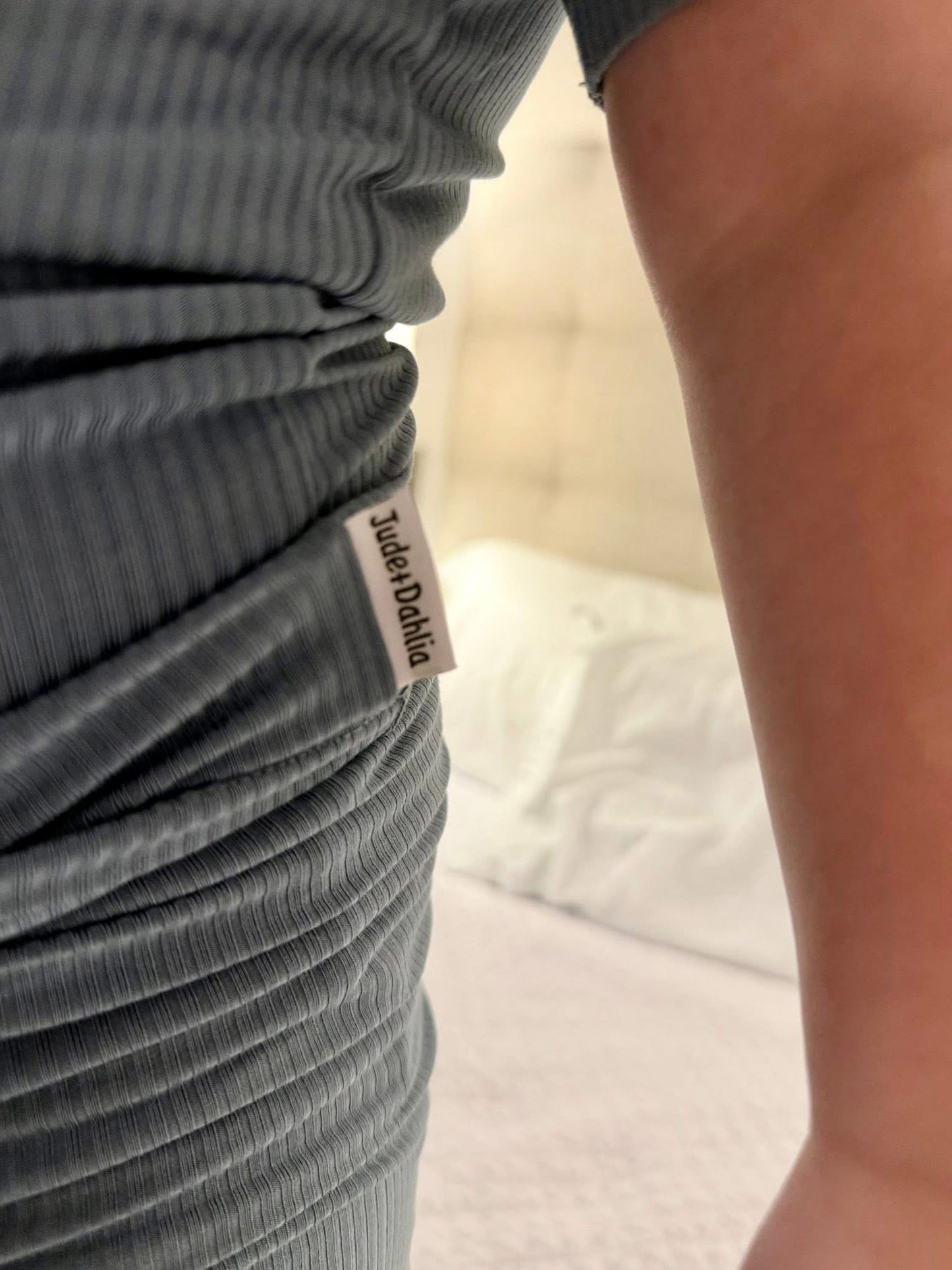 Moonlit Tide Ribbed Two Piece PJs