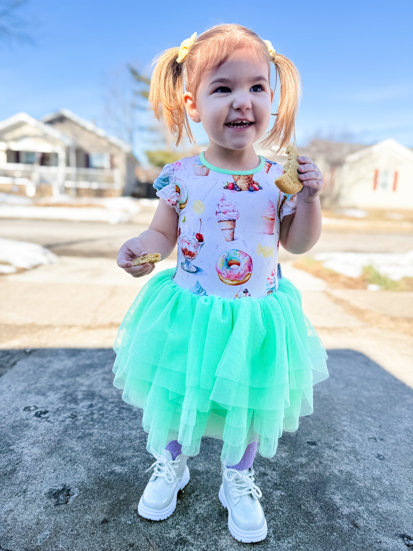 Dahlia’s Delights Tulle Twirl+Solid Bikers