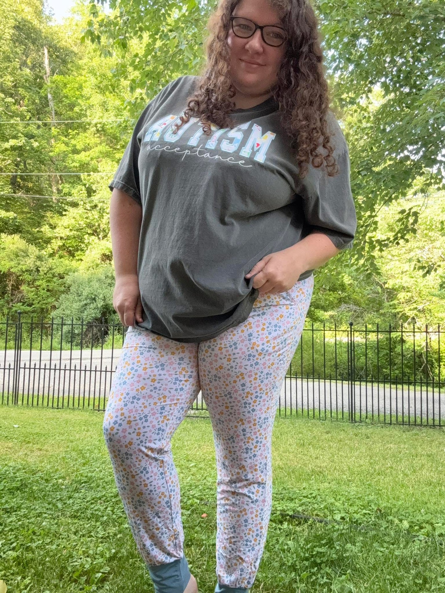 Floral Haze Adult Joggers