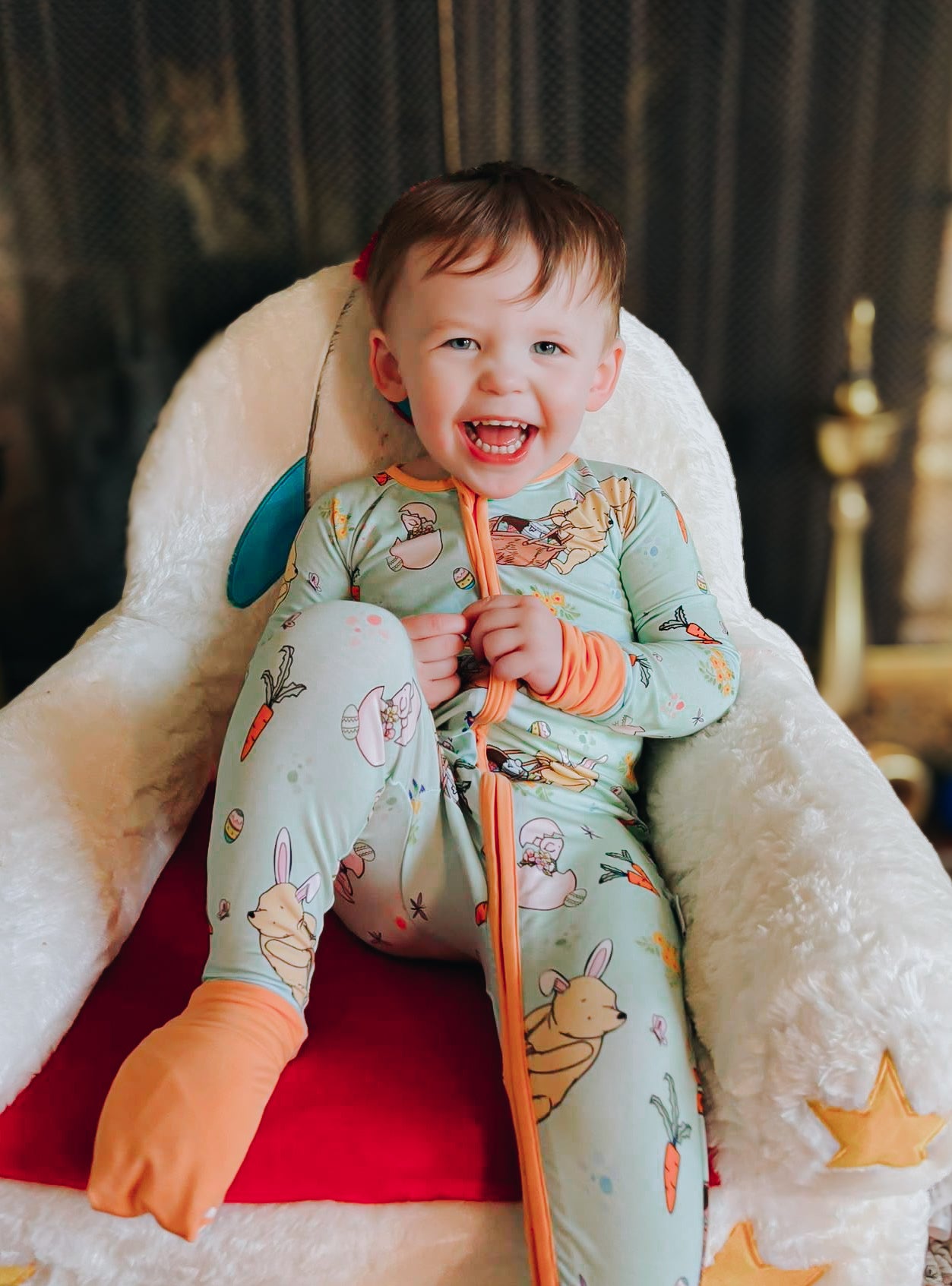 Hunny Bunny Zippered Romper
