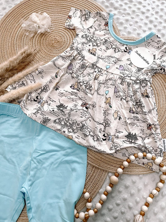 Hunny Trails Peplum+Bikers Set