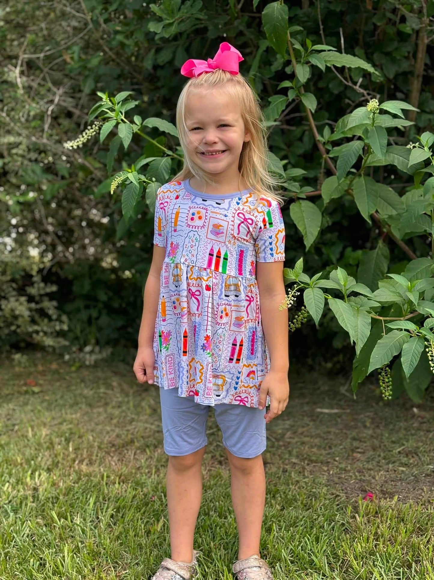 Crayon Cuties Peplum+Solid Bikers
