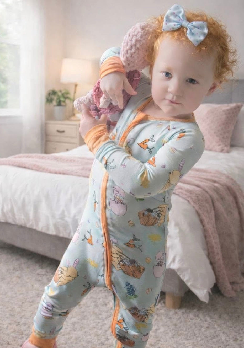 Hunny Bunny Zippered Romper