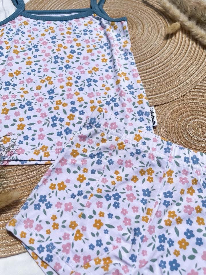 Floral Haze Cami Top+Shorts