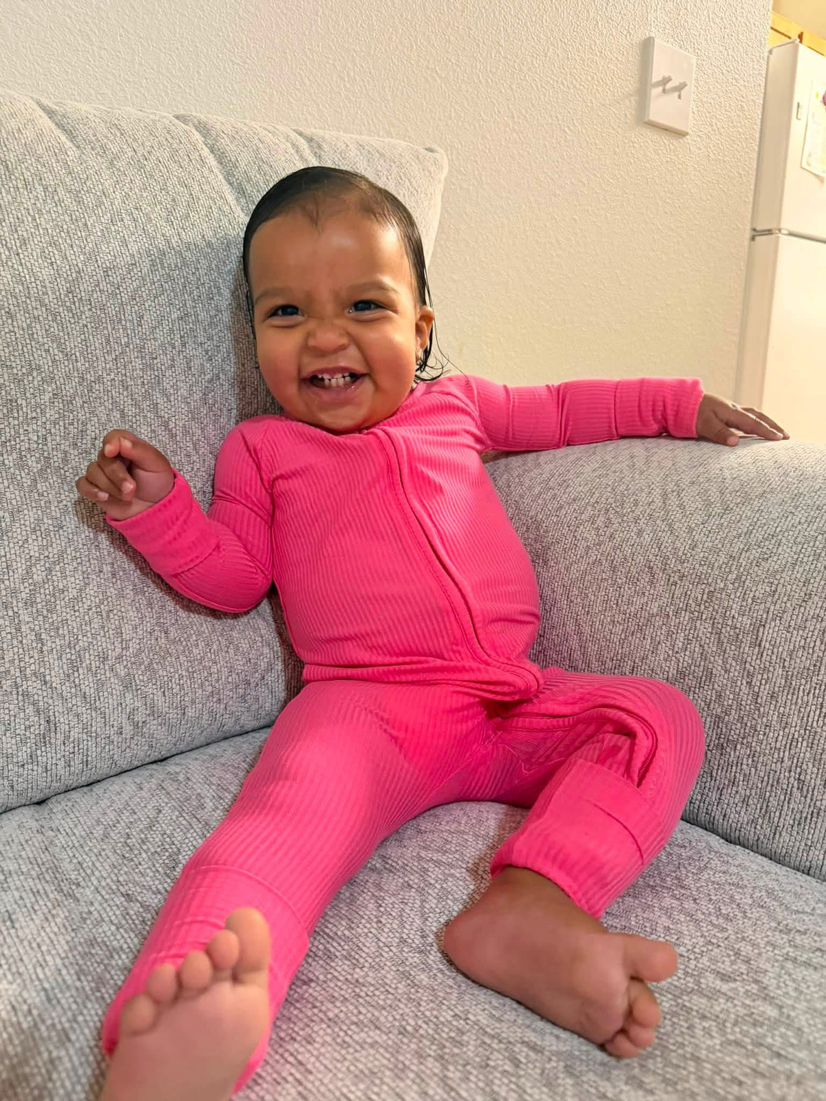 Wanda Ribbed Zippered Romper