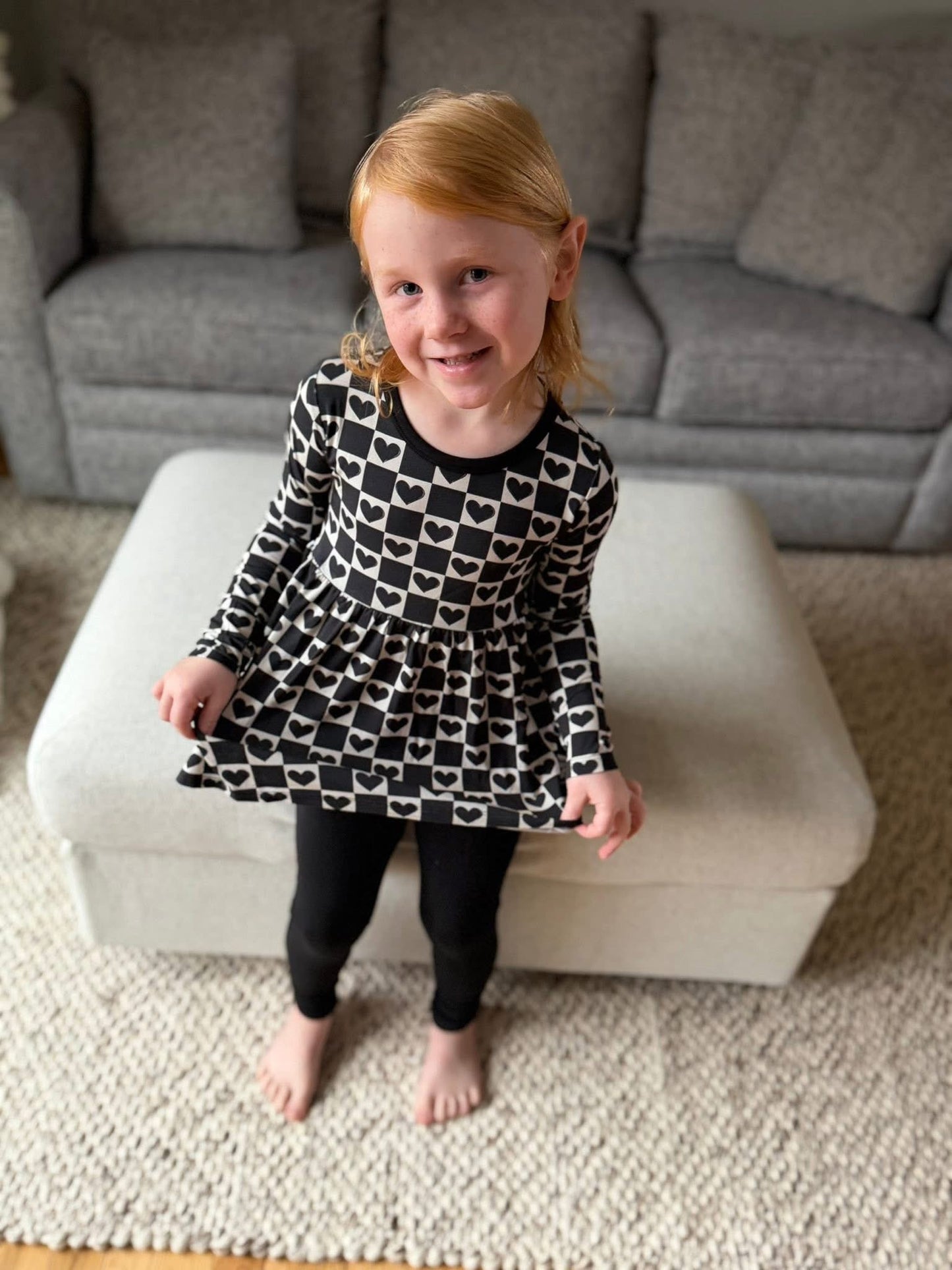 Rebel Hearts Peplum+Leggings