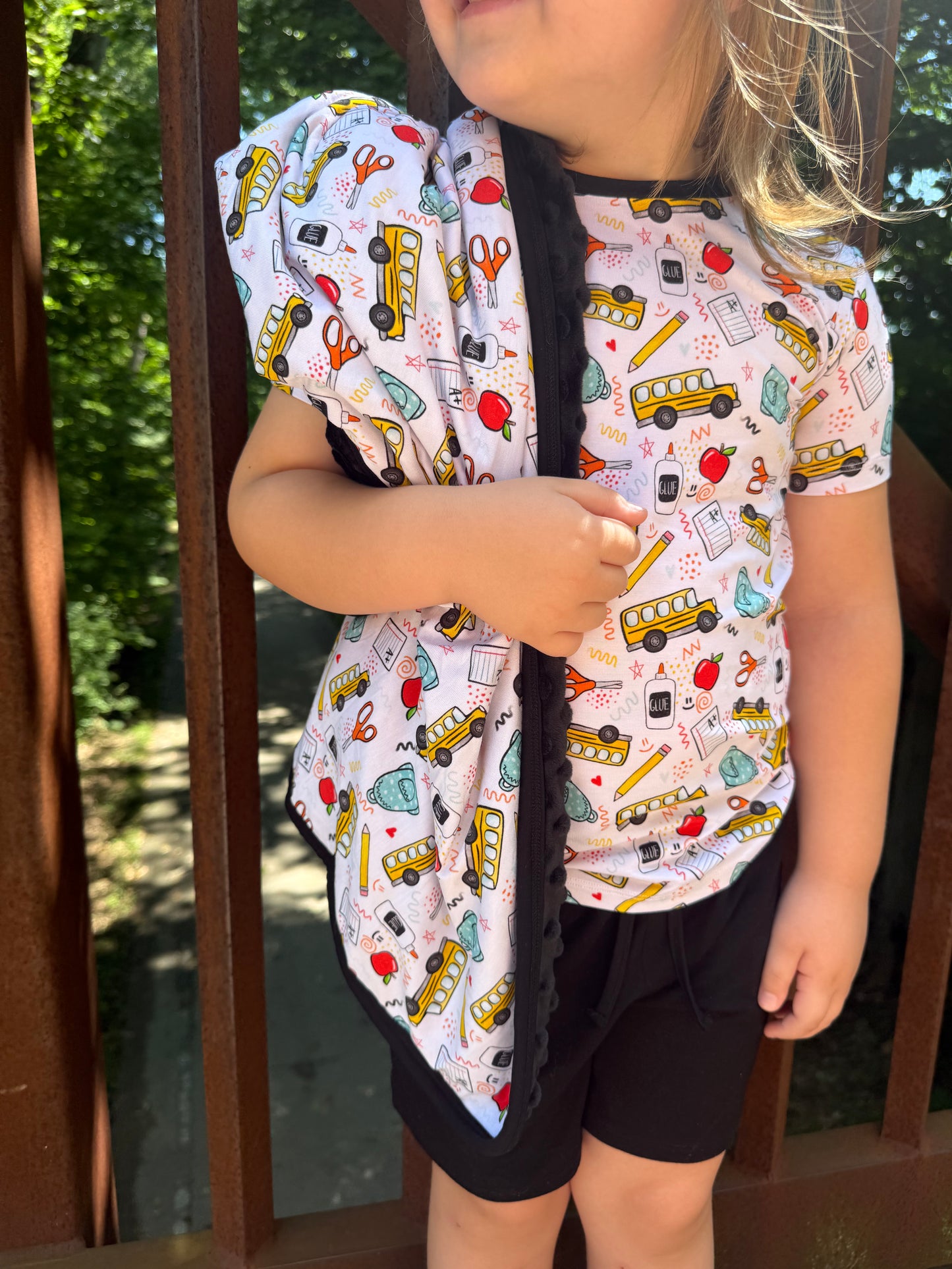 Pencil Pals Tee+Solid Shorts