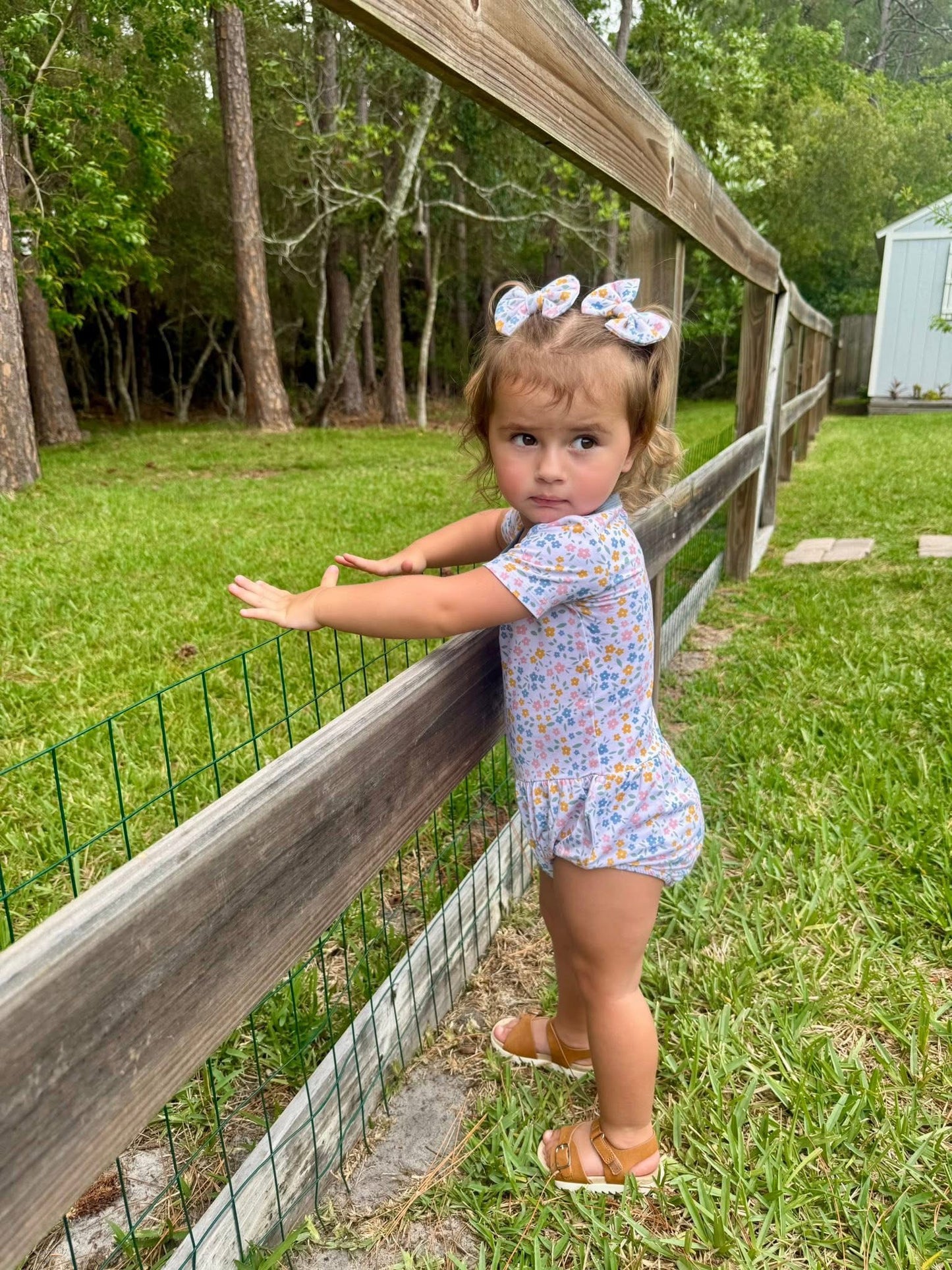 Floral Haze Bubble Romper