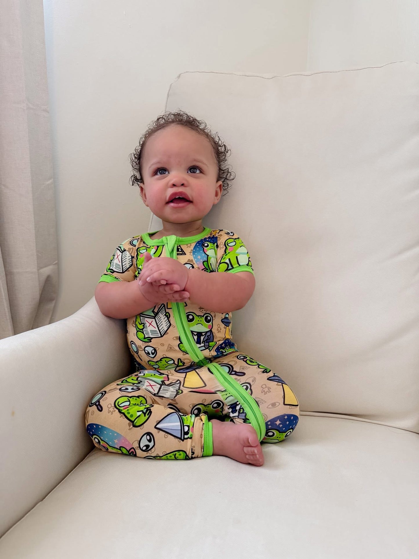 Brann Short Sleeve Zippered Romper