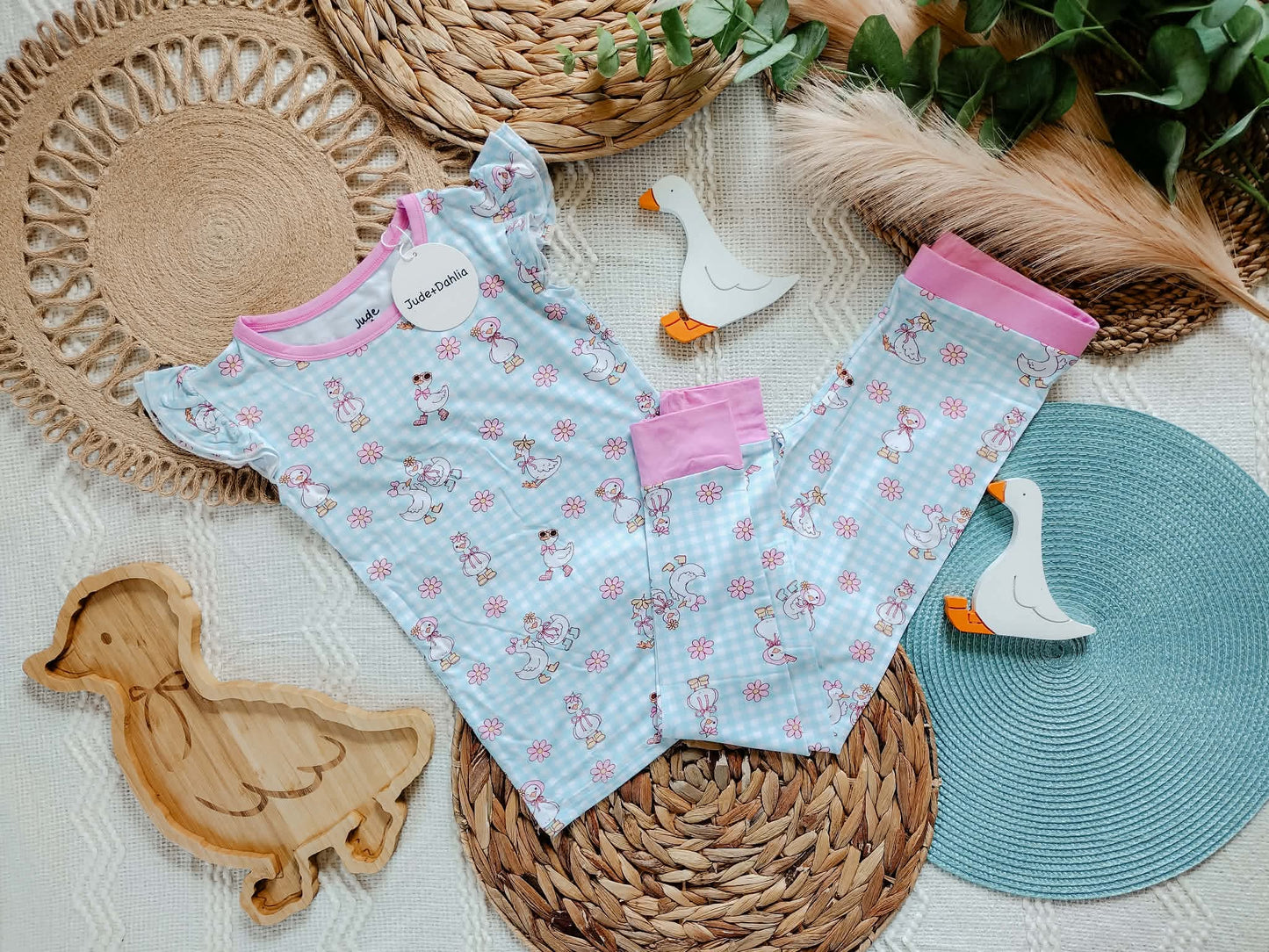 Boots&Blooms Flutter Sleeve Two Piece PJs