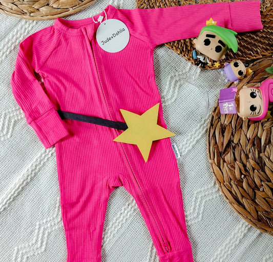 Wanda Ribbed Zippered Romper