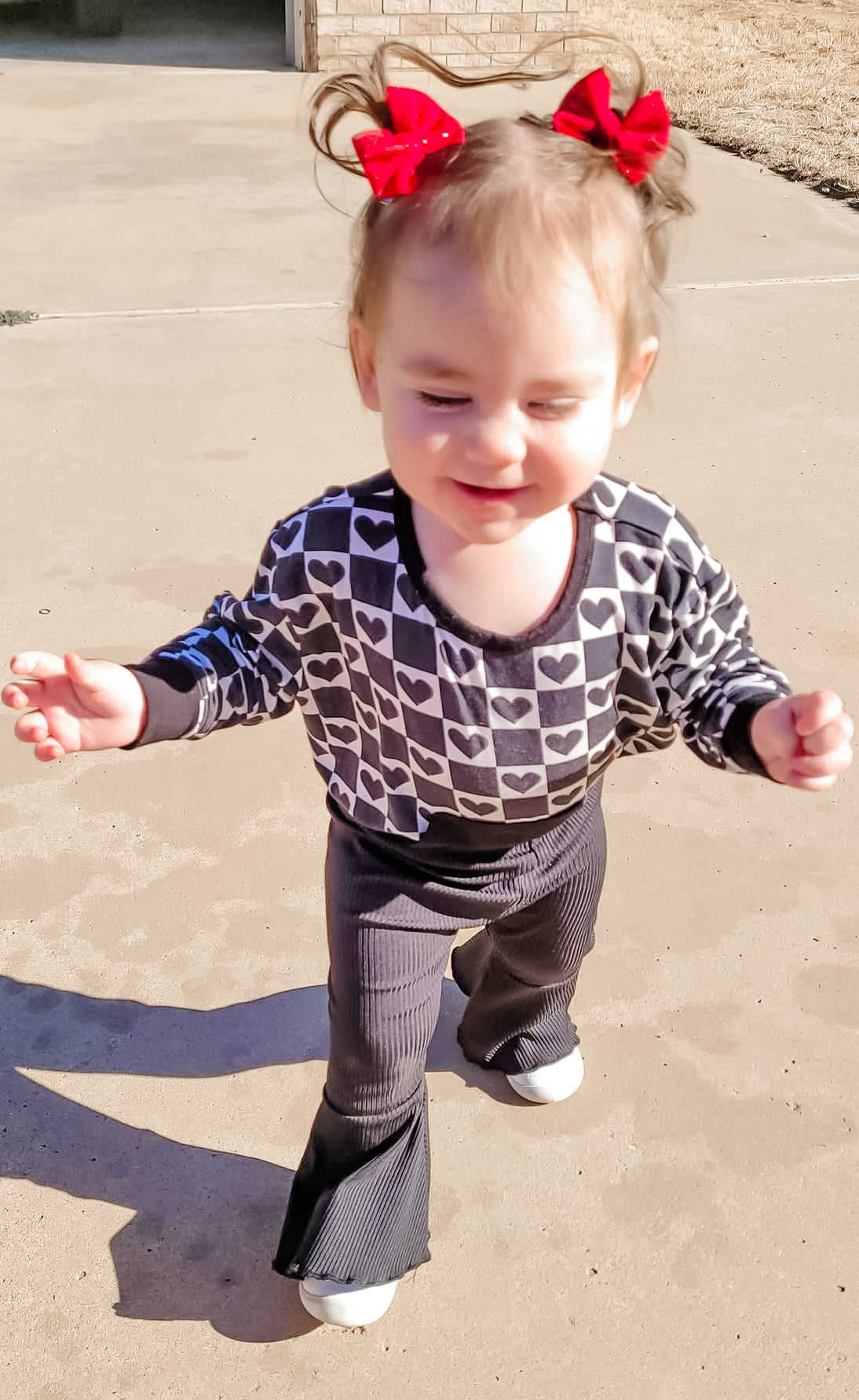 Rebel Hearts Bubble Romper