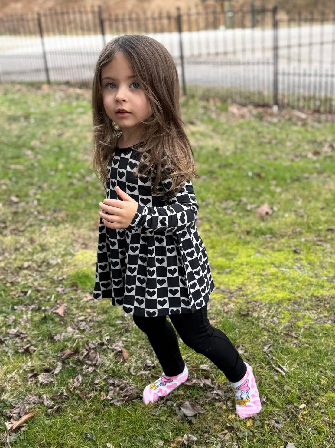 Rebel Hearts Peplum+Leggings