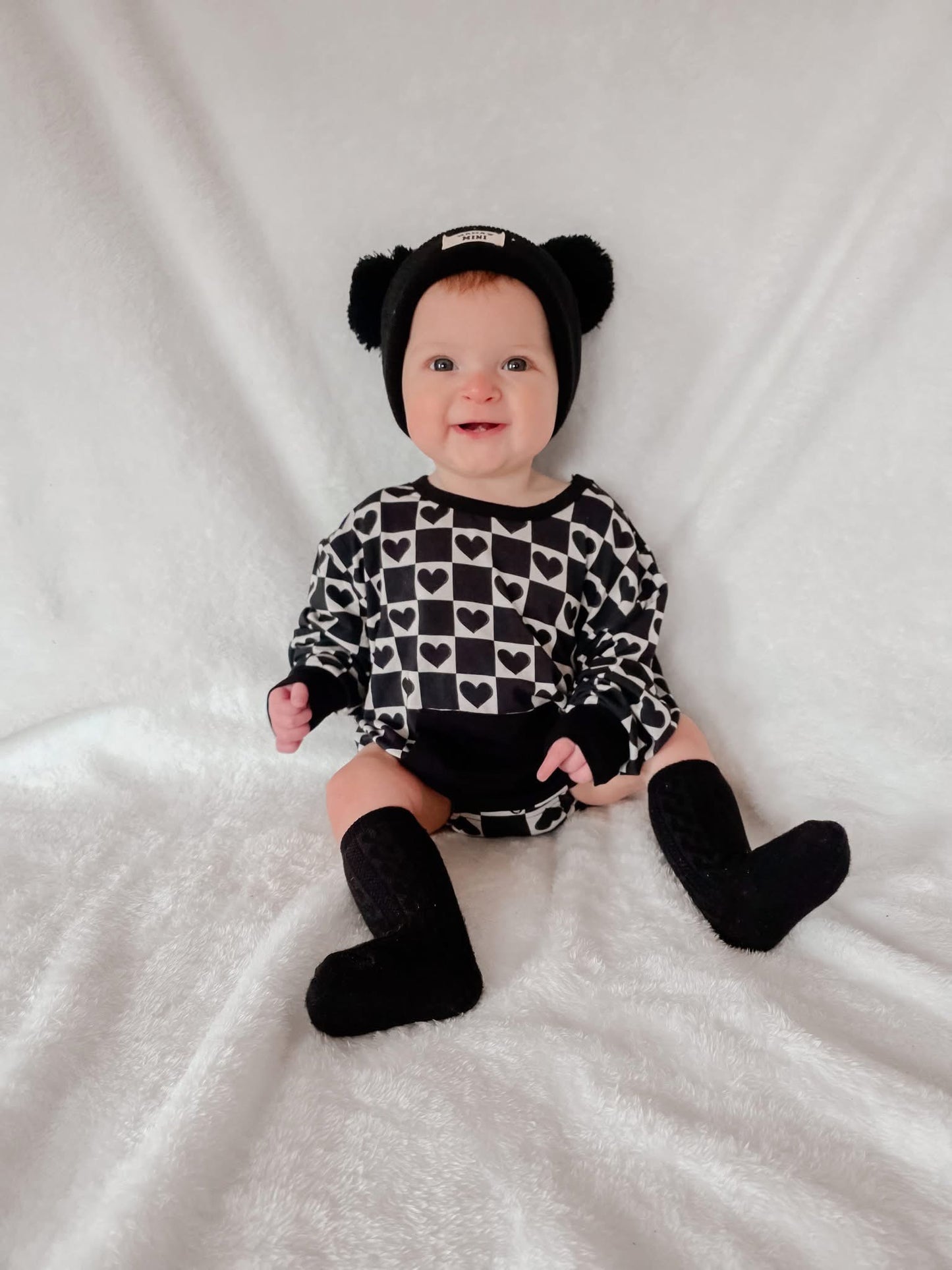 Rebel Hearts Bubble Romper