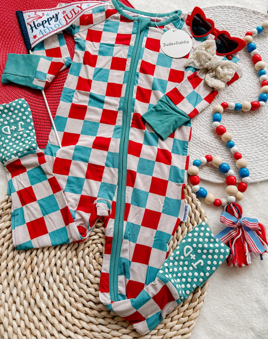 1776 Zippered Romper